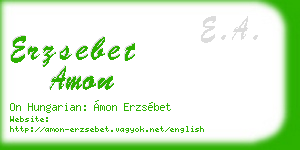 erzsebet amon business card