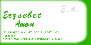 erzsebet amon business card